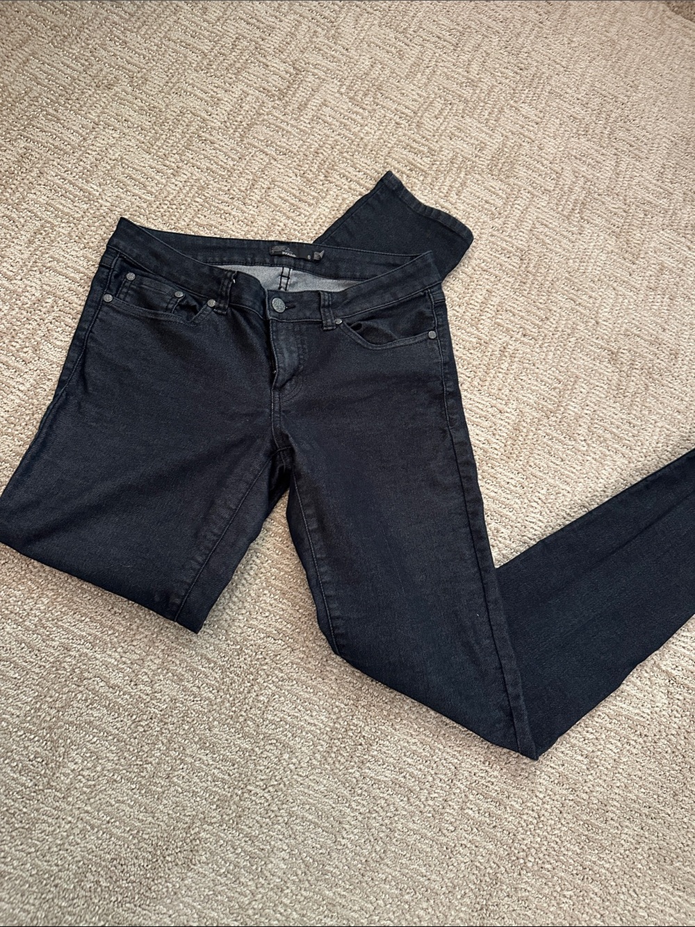 Women's PrAna Jeans Size 6 Black Comfortable Straight leg